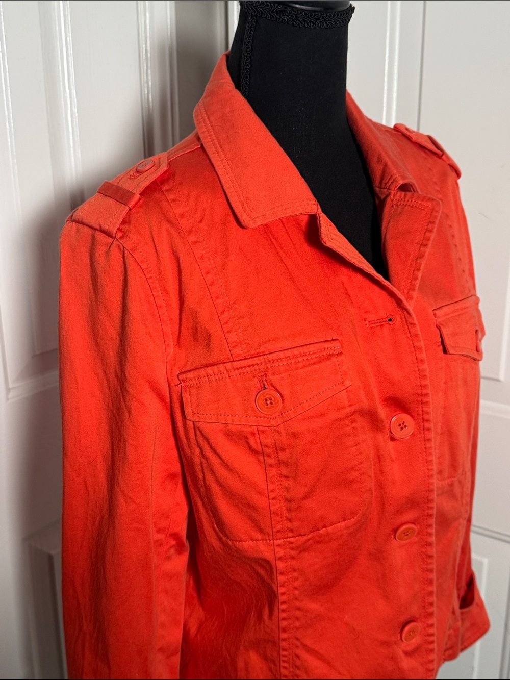 Liz Claiborne Vibrant Orange Jacket